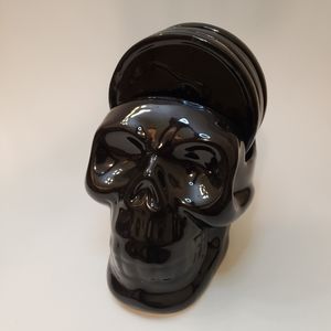 SKULL ceramic COASTERS new with tags